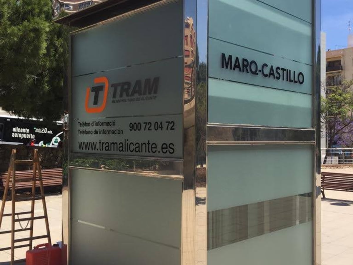 Señalética TRAM estación Marq-Castillo