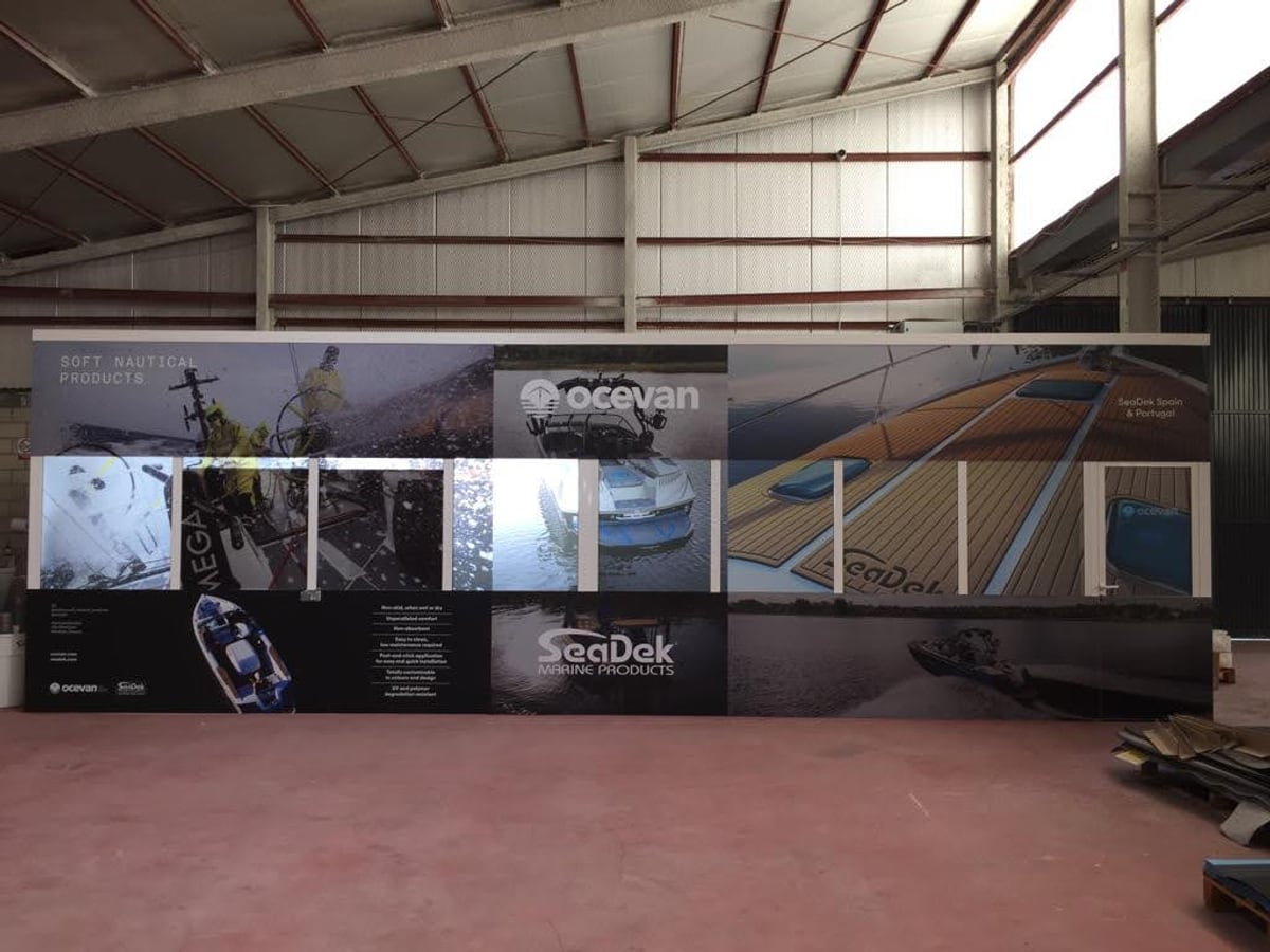 Mural de gran formato SeaDek y ocevan